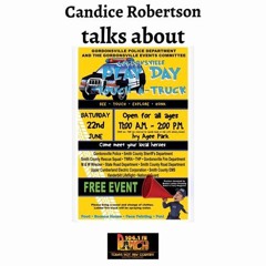 CANDICE ROBERTSON TALKS ABOUT TOUCH A TRUCK PLAY  DAY