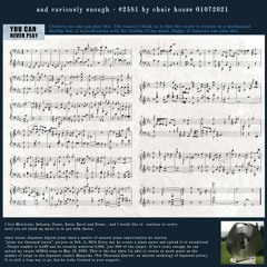 And Curiously Enough - #2581 By Chair House 01072021