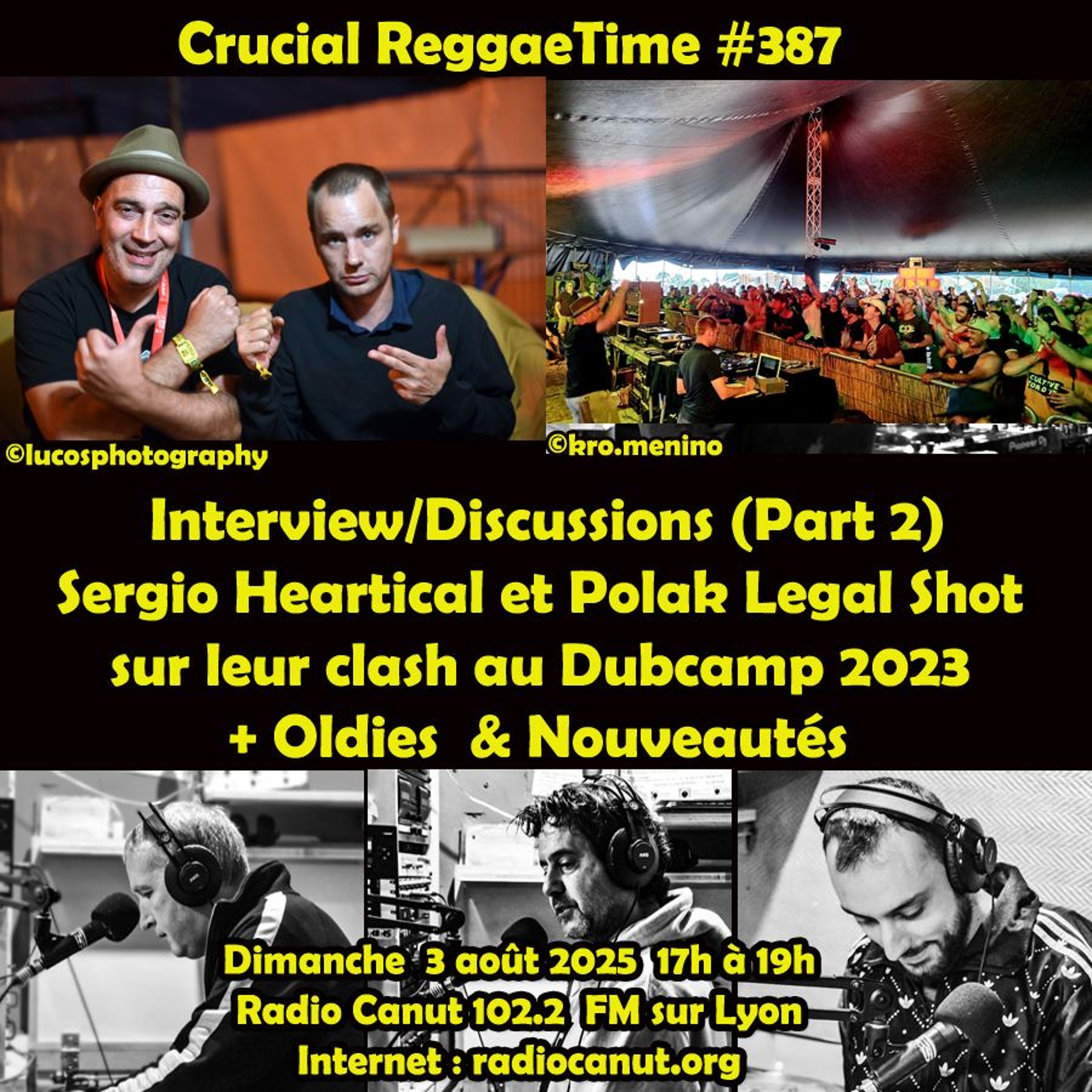 crucial reggae time #387 interview polak & sergio heartical + oldies & nouveautés 2h 030802025