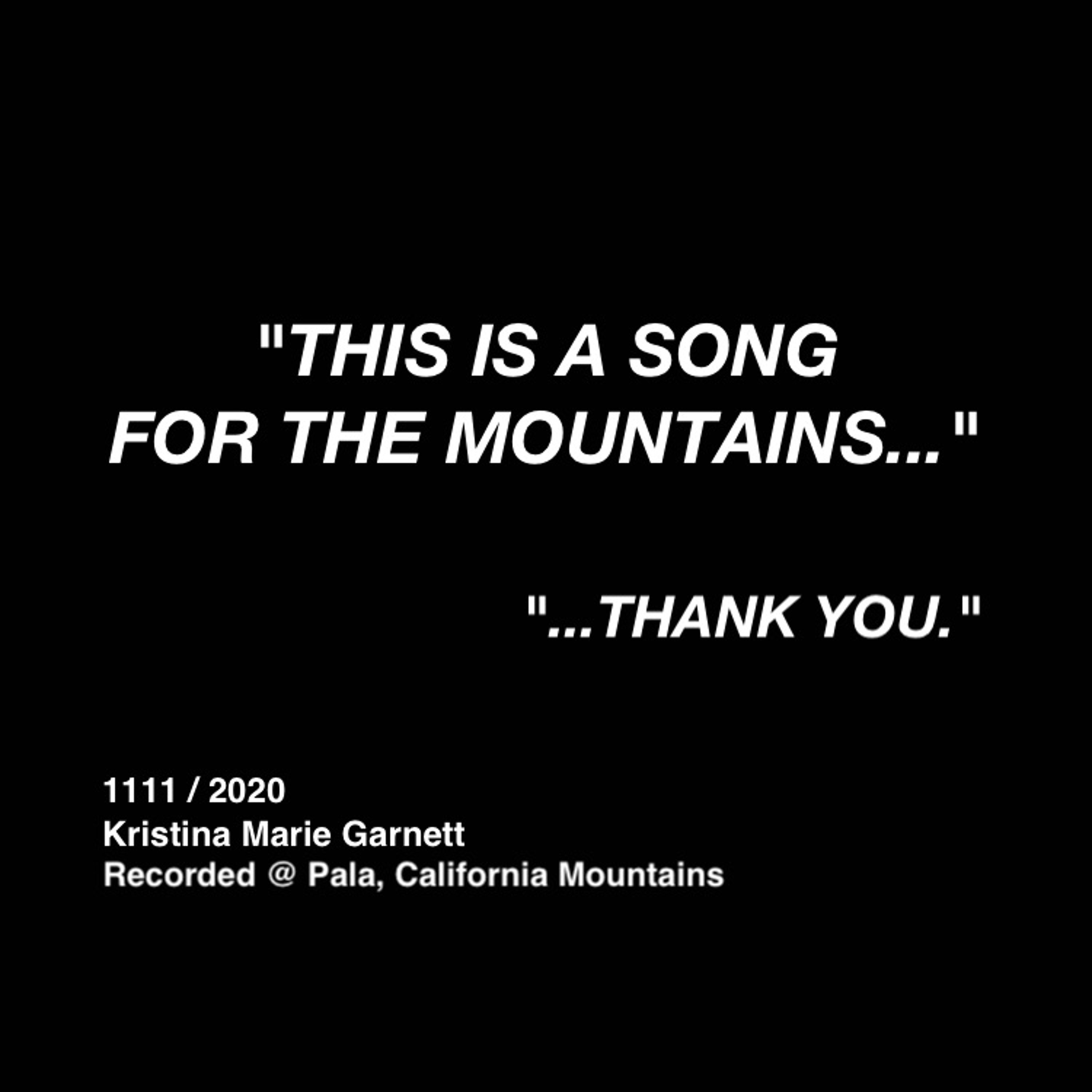 Mountain Song episode artwork