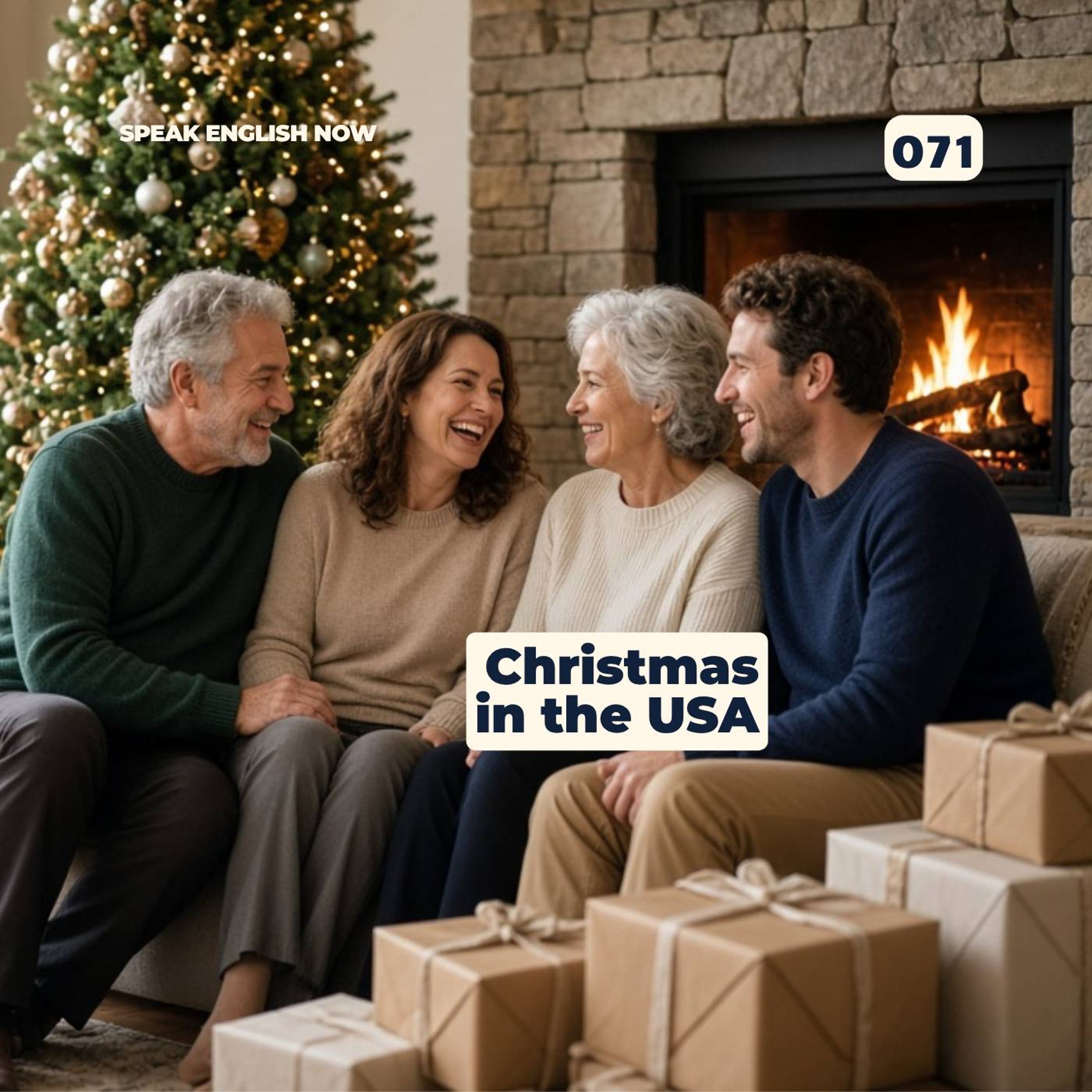 #071 Christmas In The US | English mini-story episode artwork