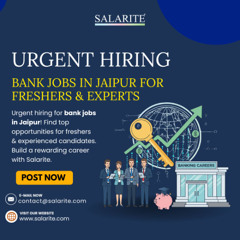 Urgent Hiring Bank Jobs in Jaipur for Freshers & Experts