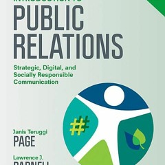 Download PDF Introduction to Public Relations: Strategic, Digital, and Socially Responsible Communic