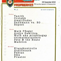 PropagandaMusik Dj Sets Mainfloor 08.12.2018
