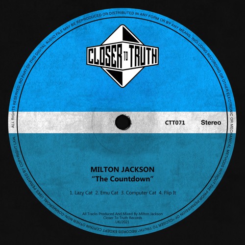 [CTT071] MILTON JACKSON - THE COUNTDOWN EP