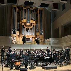 Blue (2019, rev. 2022) for SATB chorus, bass trombone, tuba, timpano, & percussion