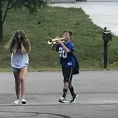 Practicing some horns