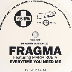 Fragma - Everytime You Need Me (DJ Hammy 2025 Bootleg)