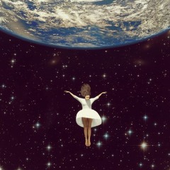 Woman Falling Through Space