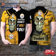 Pittsburgh Steelers Haters Silence I Kill You 3D Printed Gift For Fan 2 Polo Shirt