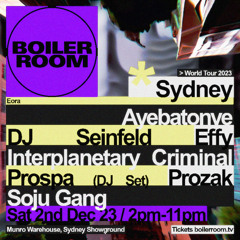 DJ Seinfeld | Boiler Room: Sydney