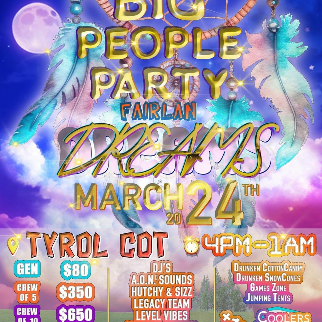 Stream BIG PEOPLE PARTY - FAIRLAN DREAMS (RAW) by A.O.N SKILLZ | Listen  online for free on SoundCloud