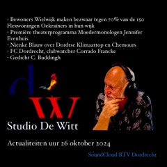 Actualiteiten uur Studio De Witt SDW 26-10-24