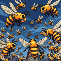 Attacking bee's