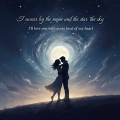I swear by the moon and the stars in the sky