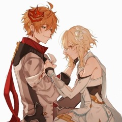 Childe and Lumine fight