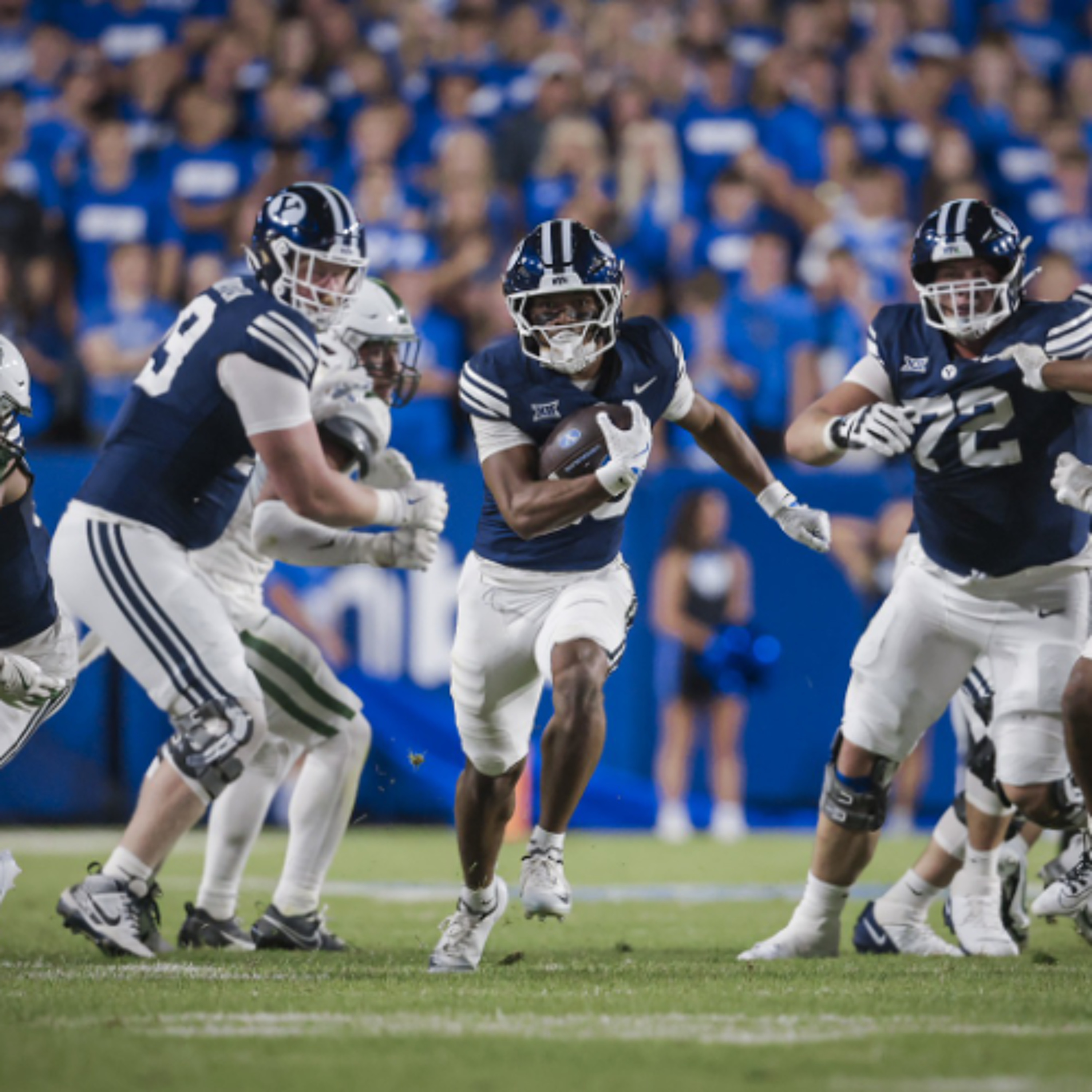 BYU crushes Portland State 69-0 opening night episode artwork