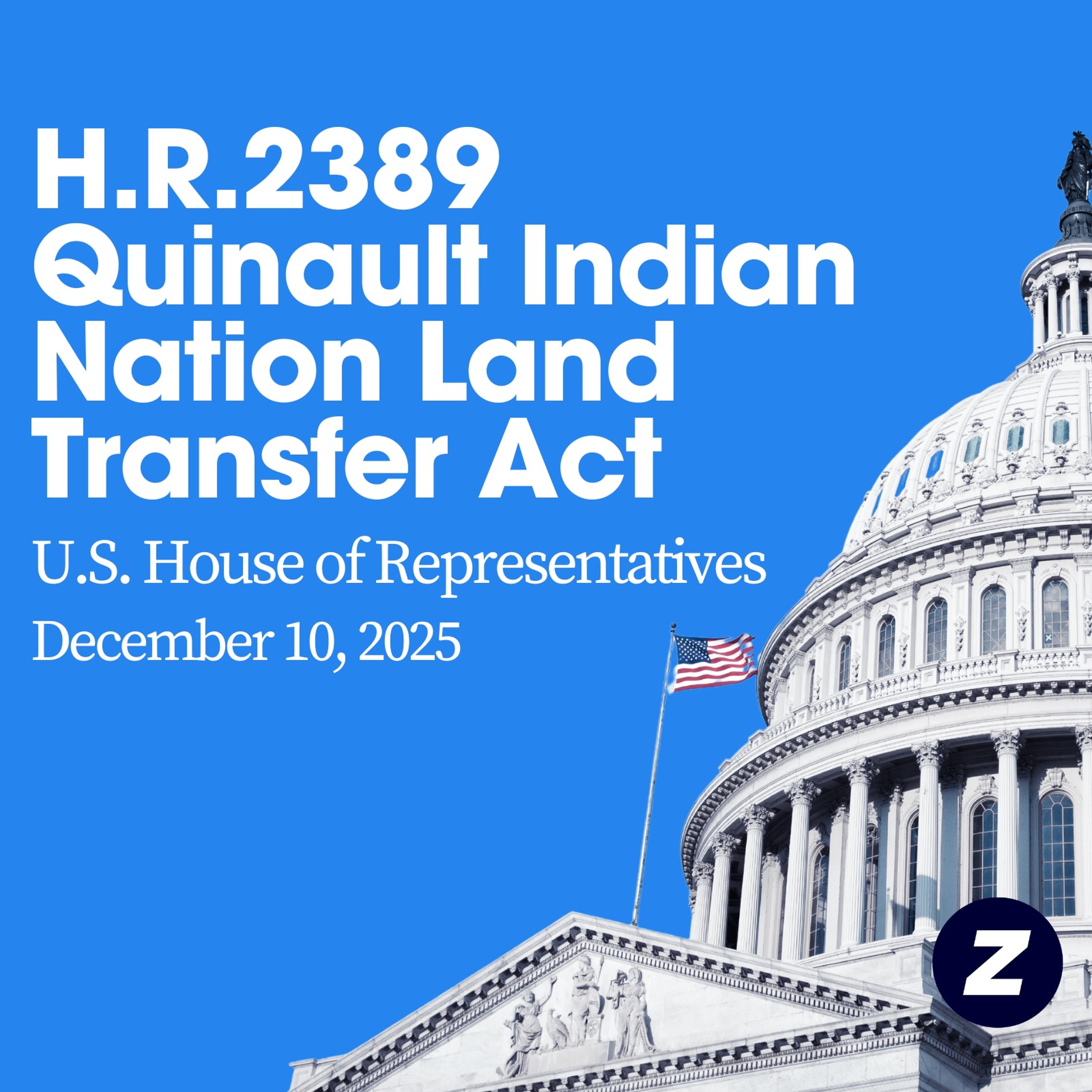 H.R.2389 - Quinault Indian Nation Land Transfer Act episode artwork