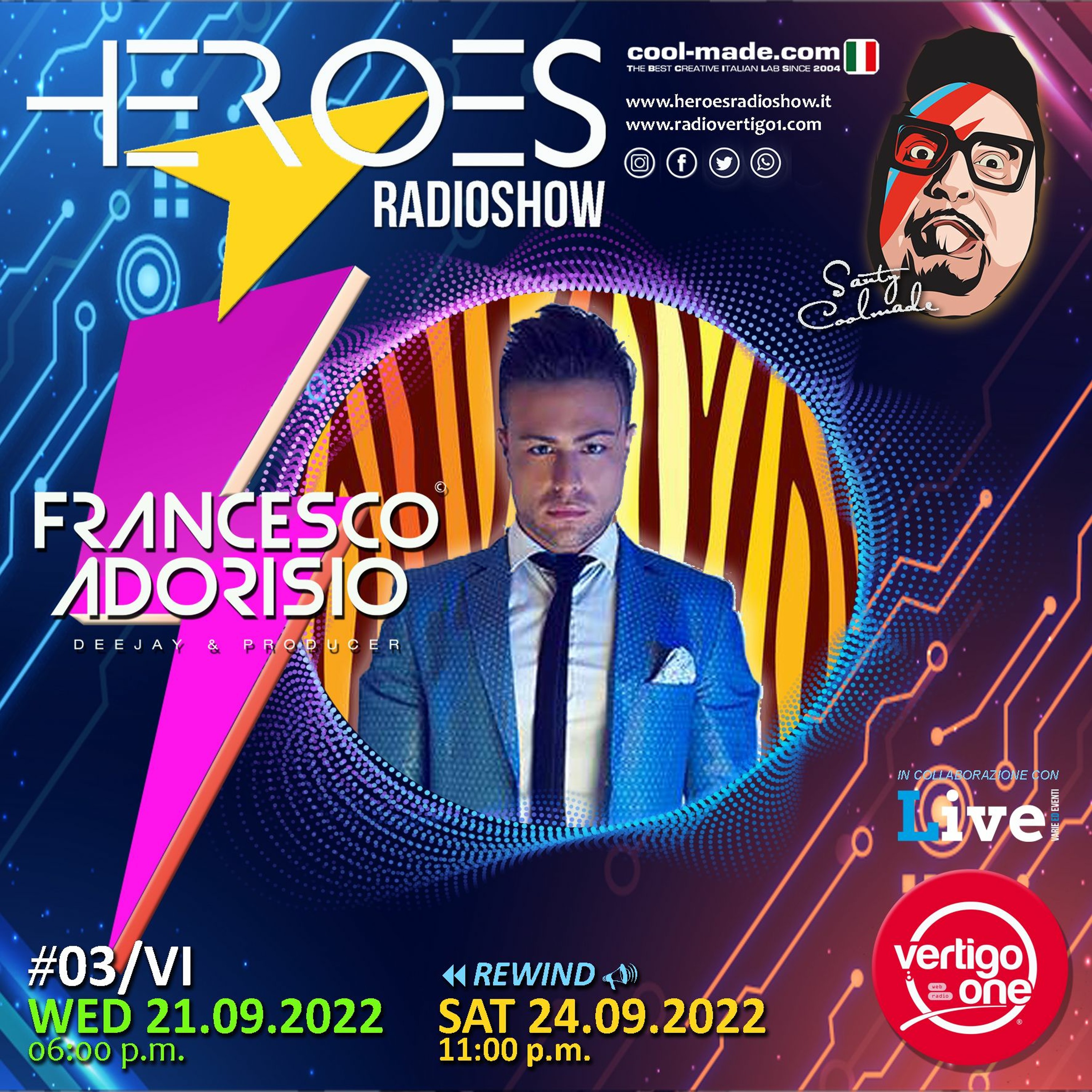#03/2022-23> HEROES RadioShow - Special Guest FRANCESCO ADORISIO episode artwork