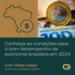 Conheça as condições para o bom desempenho da economia brasileira em 2024 com Sillas Cesar