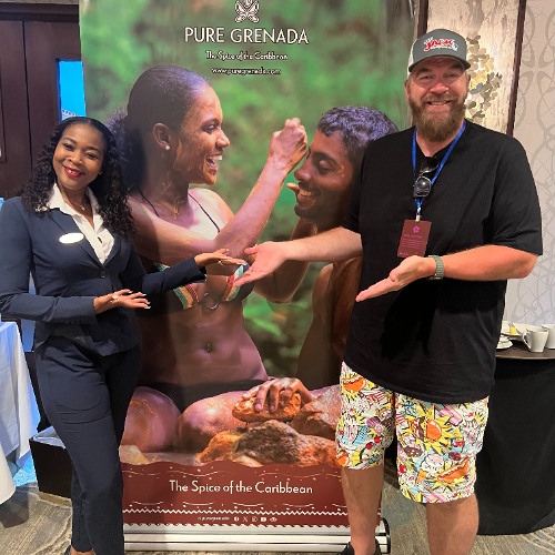 Moose talks with Rohan Louis - Hotel Manager at Sandals Grenada