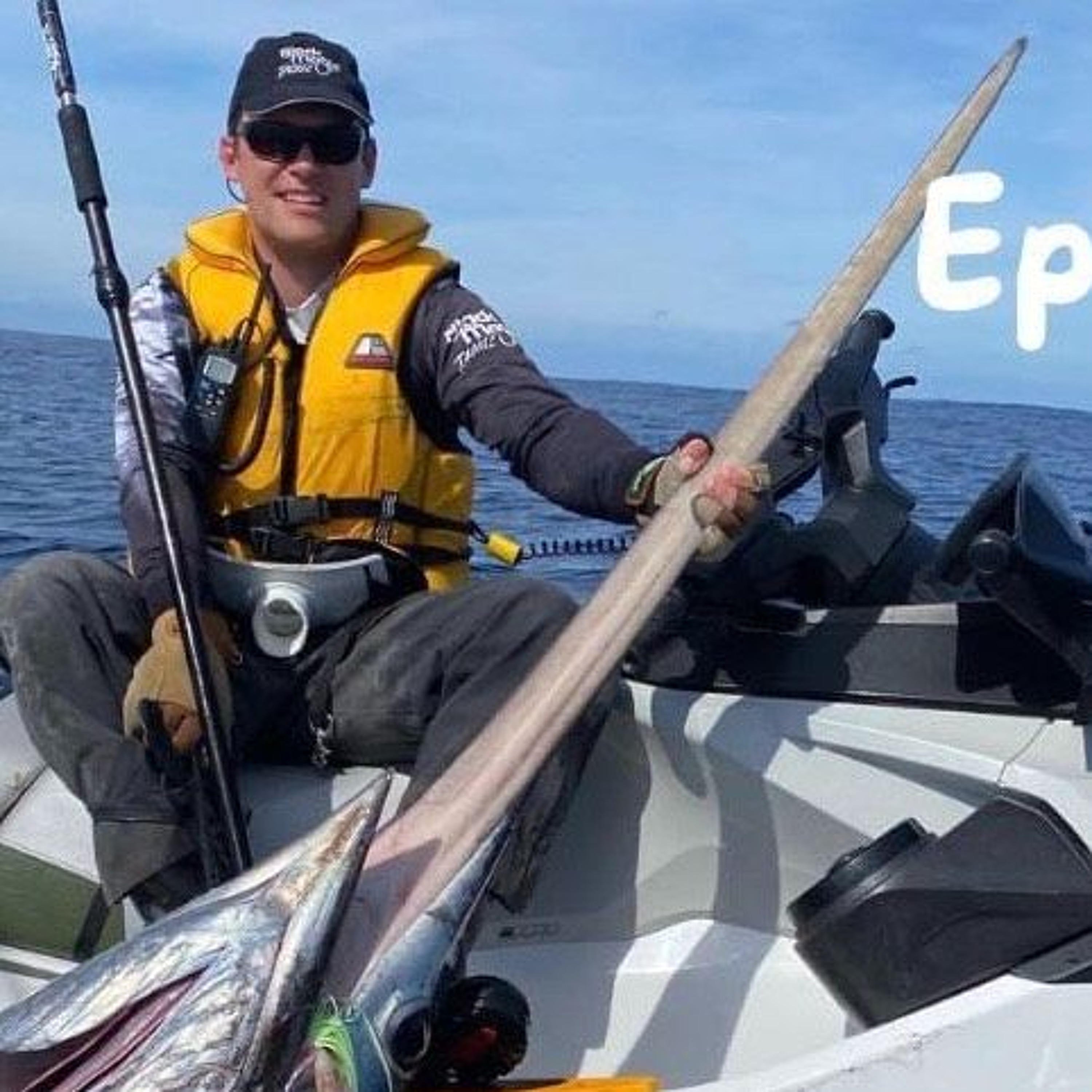 Episode 109 with @jetski_fishing_tasmania to talk about his recent triumph off the coast of Tasmania episode artwork