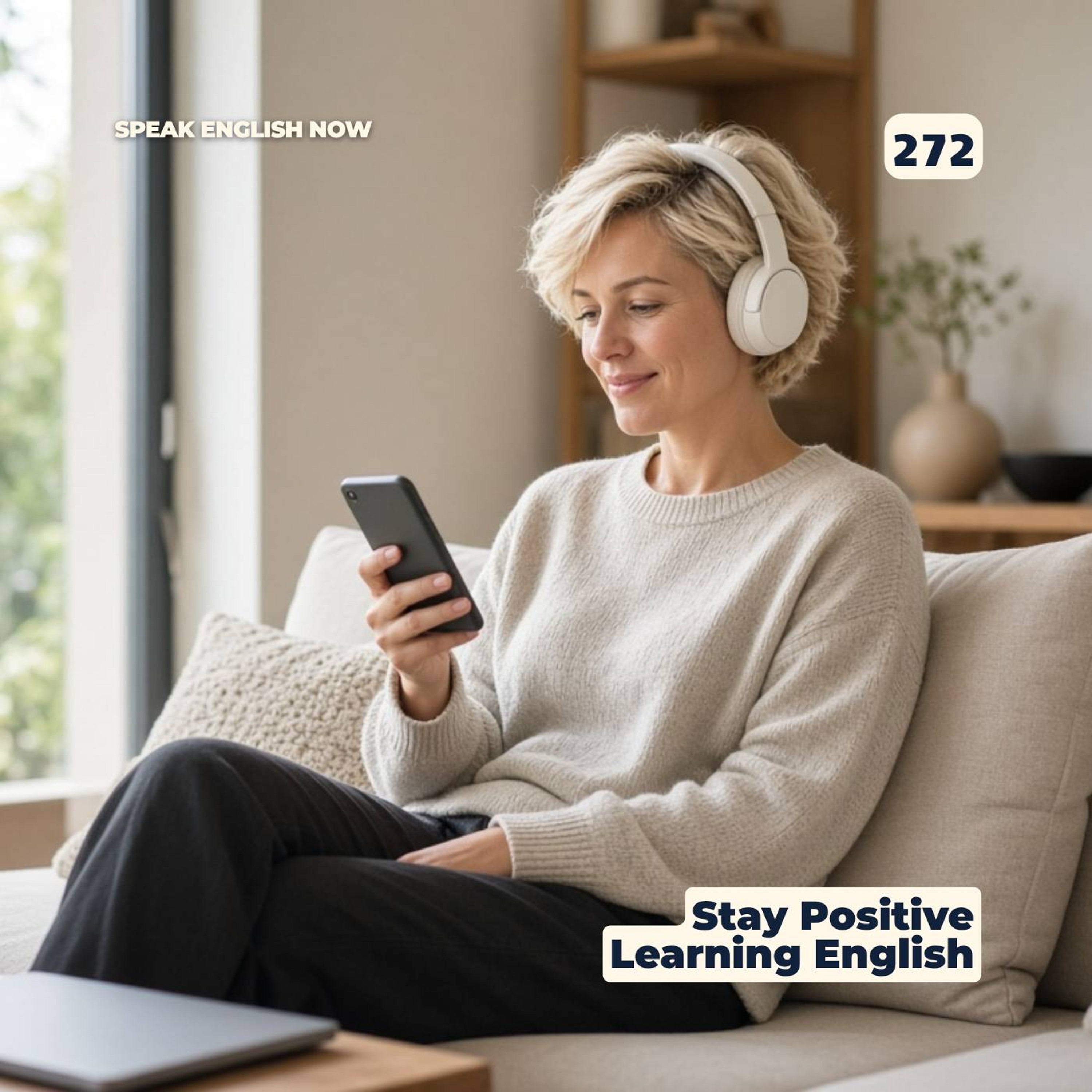 #272 Be more positive when learning English episode artwork