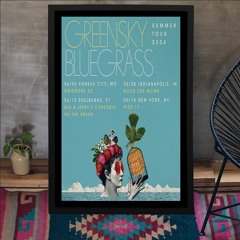 Greensky Bluegrass June 2024 Summer Tour Poster