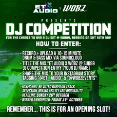 ET AUDIO X WOBZ @ SUB89 DJ COMPETITION ENTRY - DJ MARSH