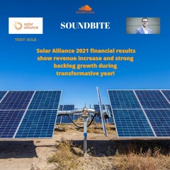 Solar Alliance 2021 financial results show revenue increase and strong backlog growth !