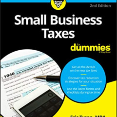 DOWNLOAD EPUB 📜 Small Business Taxes For Dummies (For Dummies (Business & Personal F