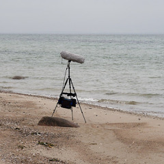 Calm winter waves at the Baltik Sea