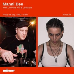 Jerome Hill - Rinse FM mix (Manni Dee show, September 2020)
