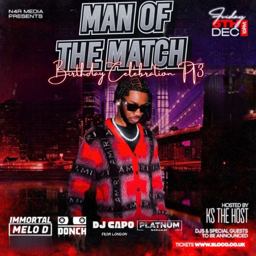 Man Of The Match Live Audio (Naraldo's Birthday Party)