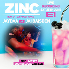 JAYDAA b2b JAI BAISDEN LIVE at ZINC in E1
