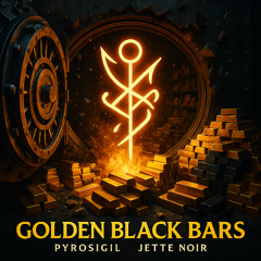 Golden Black Bars PryroSigil. Jette Noir