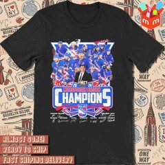 2024 Metropolitan Division Champions New York Rangers signatures t-shirt