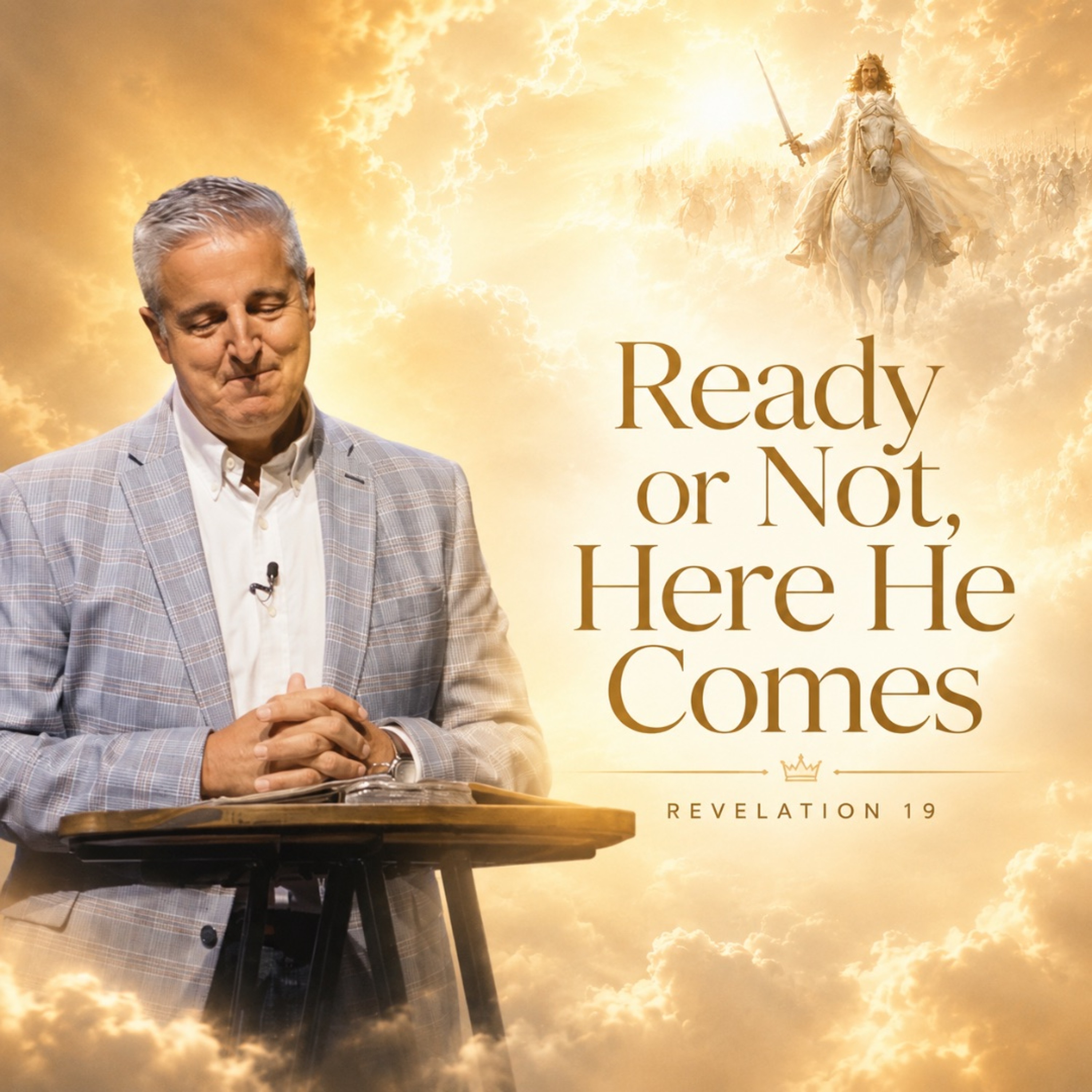 Ready or Not, Here He Comes Revelation 19 episode artwork