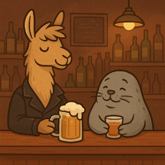 Das Lama, die Robbe und das Töffli - ein gottloser Absturz