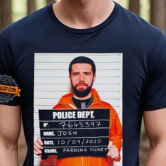 Sidemen Josh Police Dept Mugshot Shirt