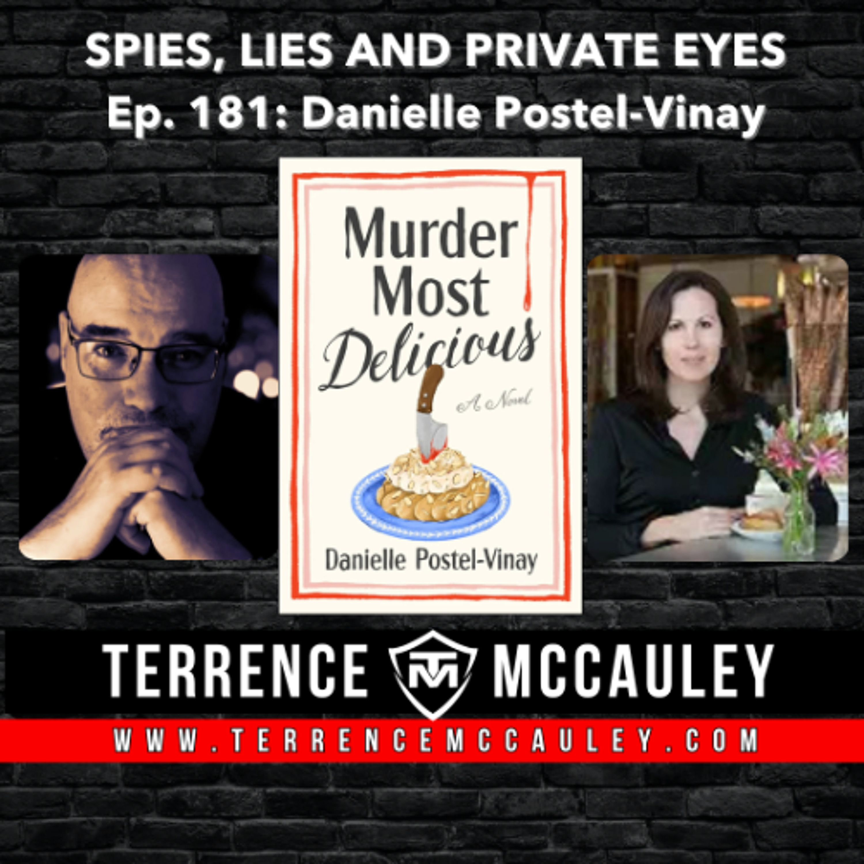 Danielle Postel-Vinay on her switch from thrillers to cozy mystery with MURDER MOST DELICIOUS episode artwork