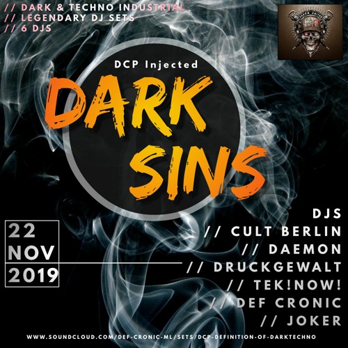 Tek! Now! @ DCP Definition - Of - Darktechno 2019 New recording DARK SINS 2021