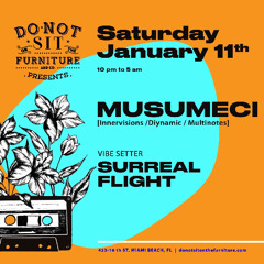 Musumeci @ Do Not Sit On The Furniture, Miami (Saturday, January 11th 2025)