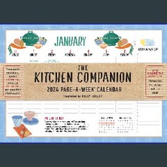 #^Download 📖 The Kitchen Companion Page-A-Week Calendar 2024: It's Magnetic! Perfect for the Fridg