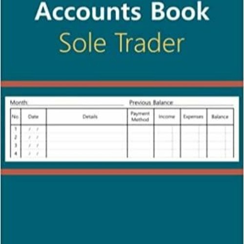 Stream Accounts Book Sole Trader A4 size Accounting Ledger Book