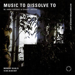 Internet Public Radio 28.08.23 | Music To Dissolve To w/ Anna Arrobas & Shaako Jakson