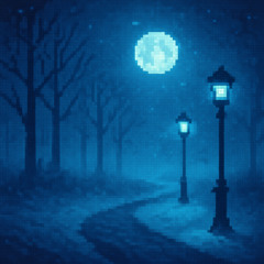 in a cold night