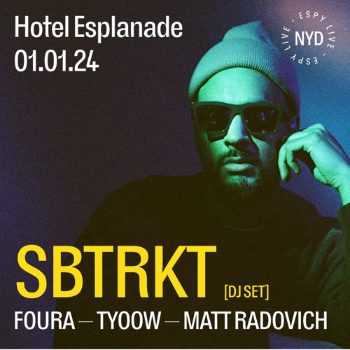 Matt Radovich DJing at SBTRKT Live in The Gershwin Room at the Espy NYD Jan 2024