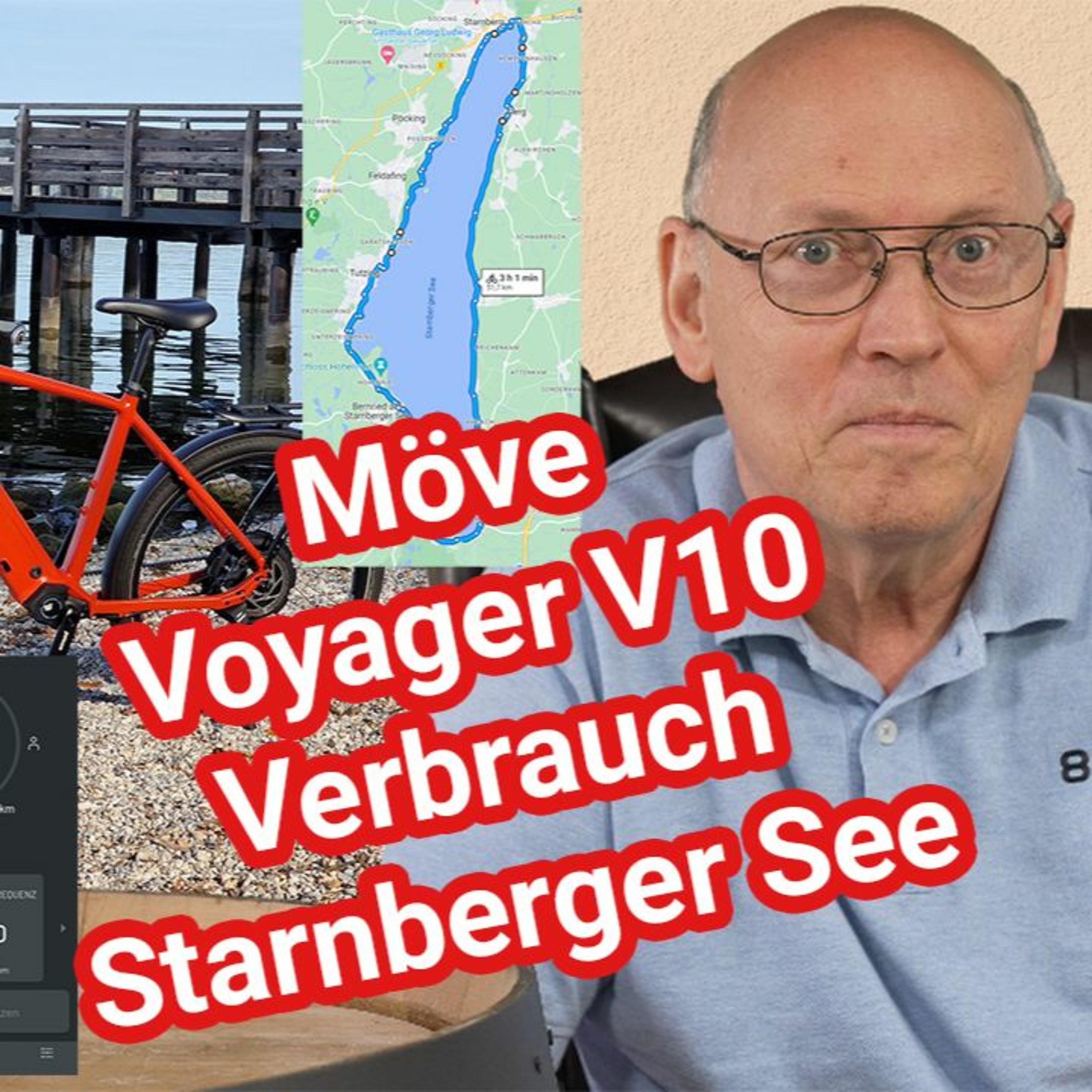 Möve Voyager V10 - e-Bike Verbrauchsmessung rund um den Starnberger See