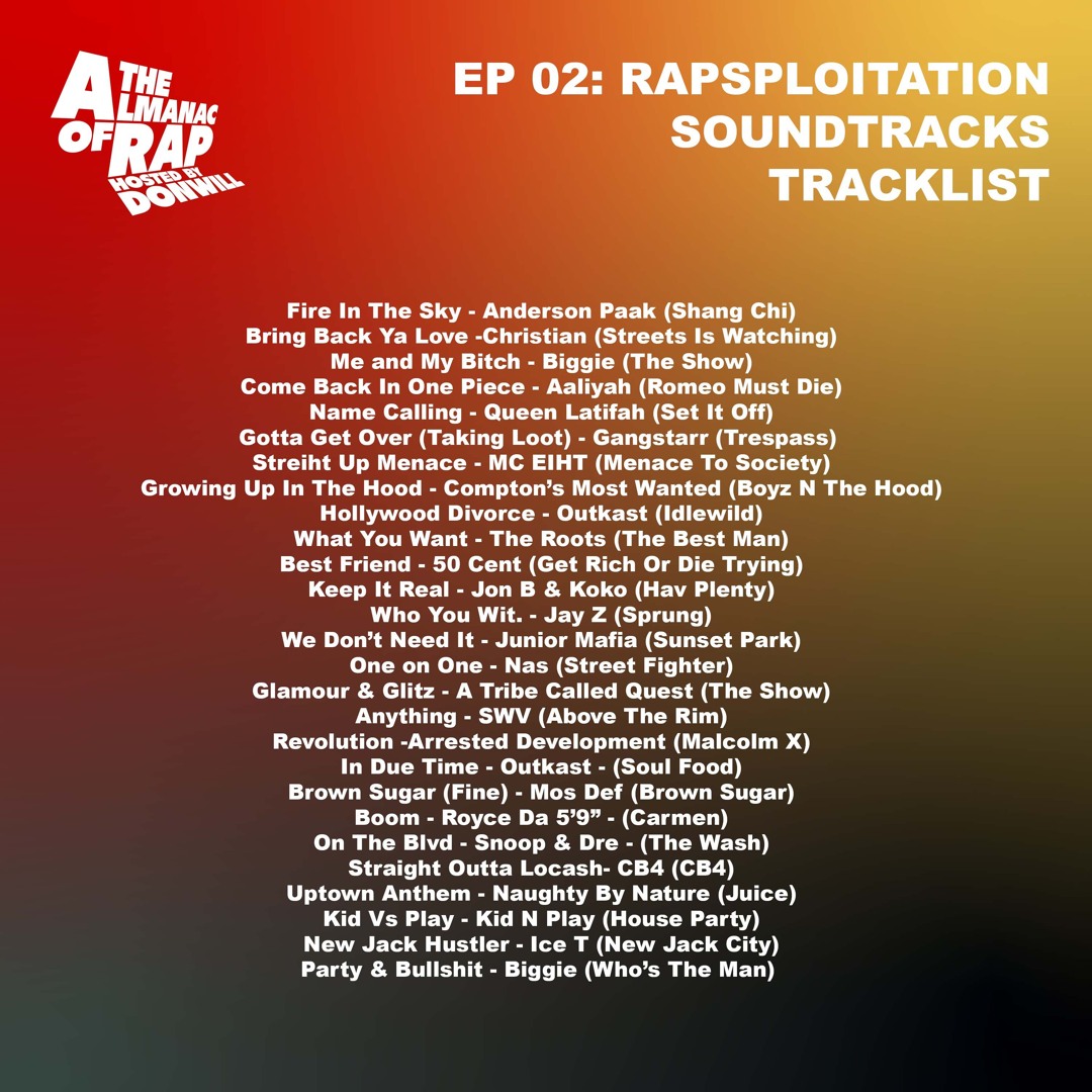 Rapsploitation Soundtracks Mix